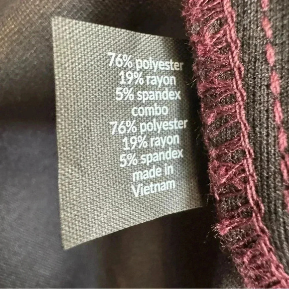 Lane Bryant Colorblock Sheath Dress Career Office Cherry Black 18 - Picture 3 of 4